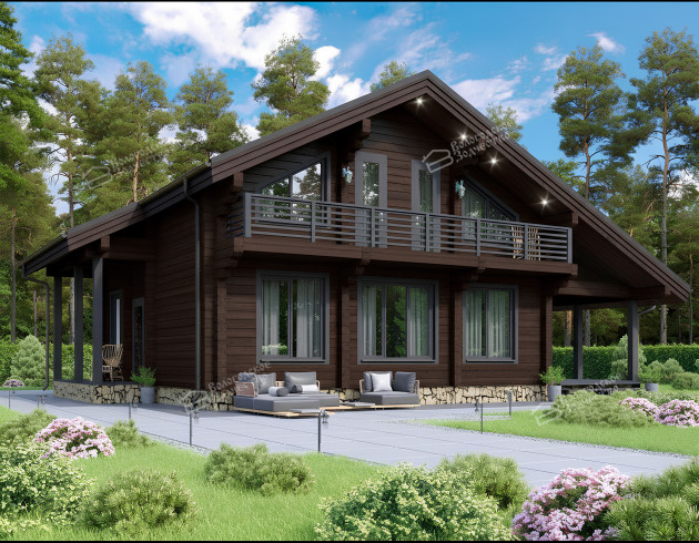 Дом из клееного бруса VZ-370